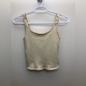 BNWT Dynamite Cream Ribbed Tank Top